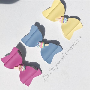 UV color changing bows. Ice cream bows