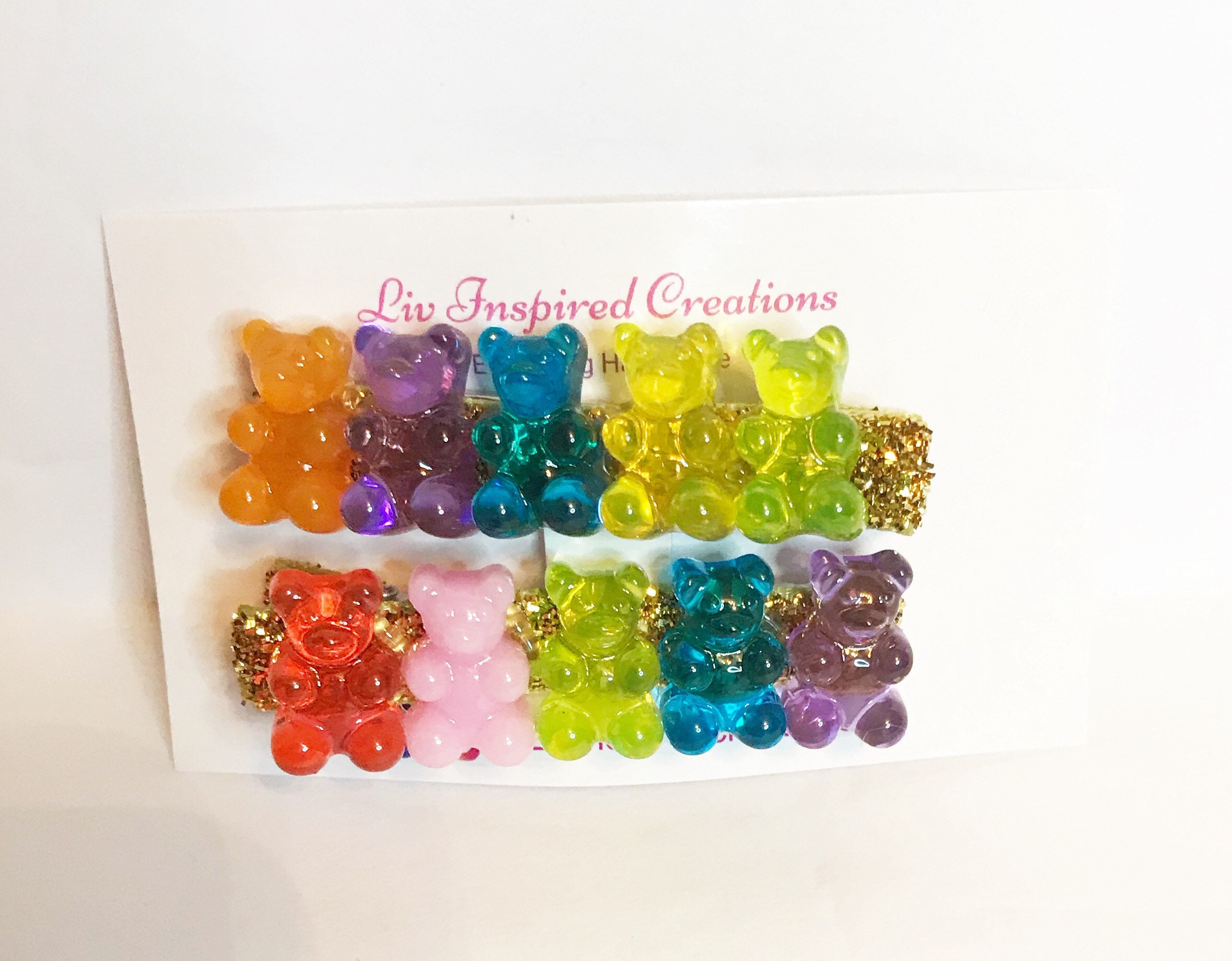 Gummy Bear Hair Clips Gummy Bear Earrings Etsy