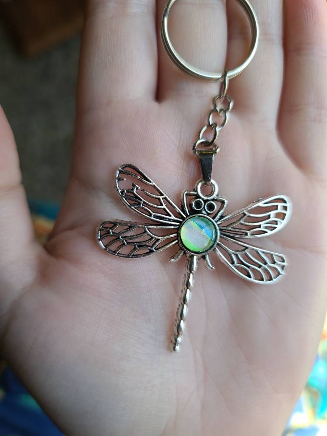 Dragonfly keychain handmade Etsy
