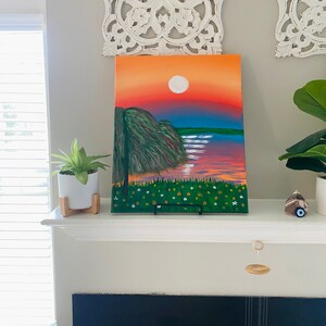 Weeping willow sunset