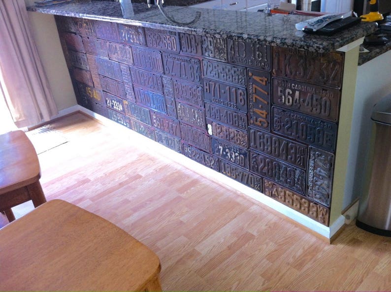 1 Antique 1930 License Plate North Carolina Rusty Wall Art Man Cave