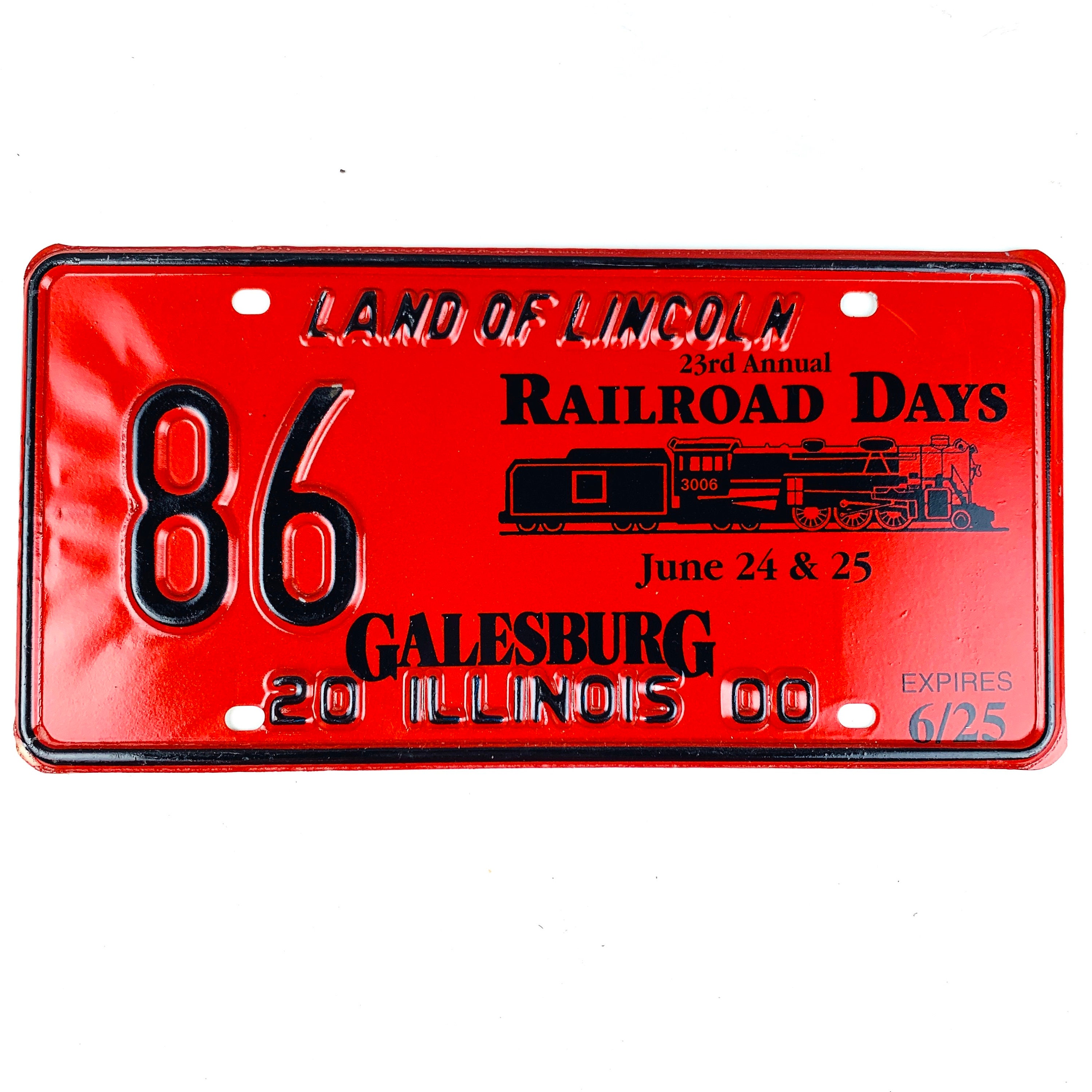 Train Decor on Vintage License Plates For Gift Display Craft Etsy