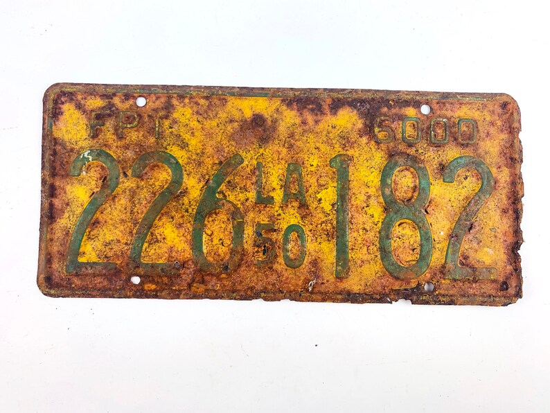 Antique Rusty License Plates Lot of 3 for Very Rustic Decor or Etsy
