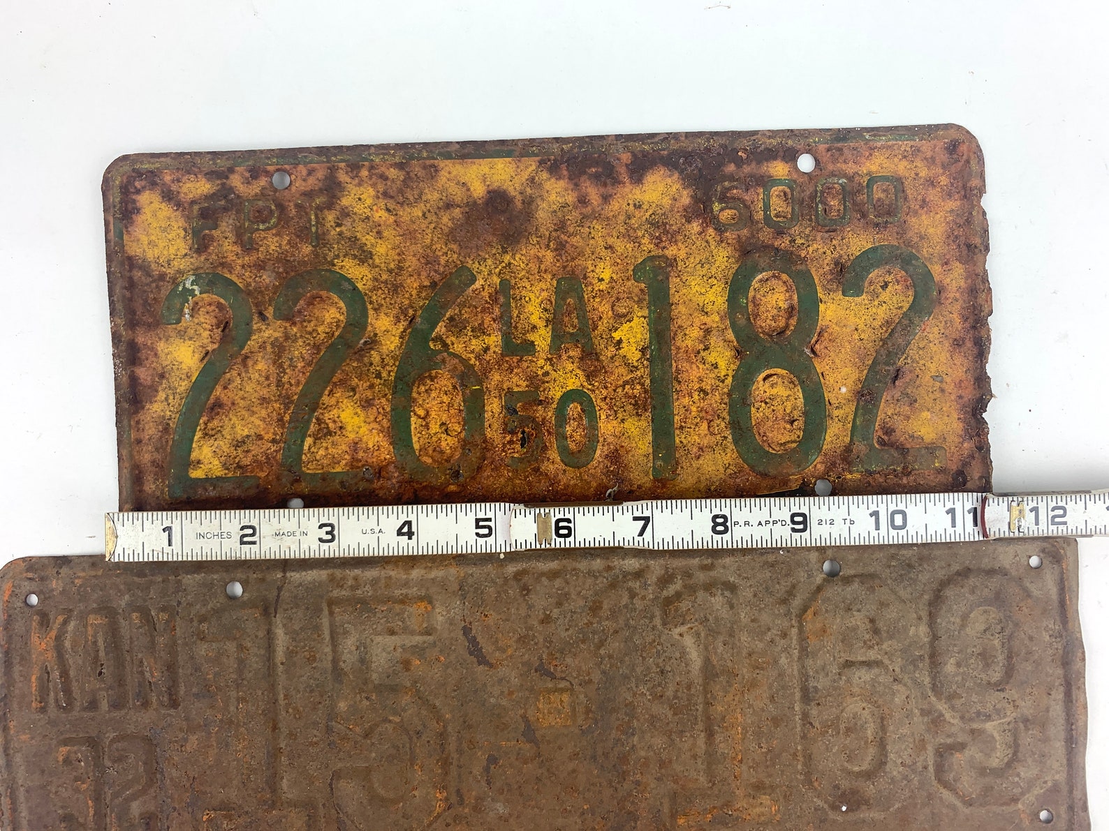Antique Rusty License Plates Lot of 3 for Very Rustic Decor or Etsy