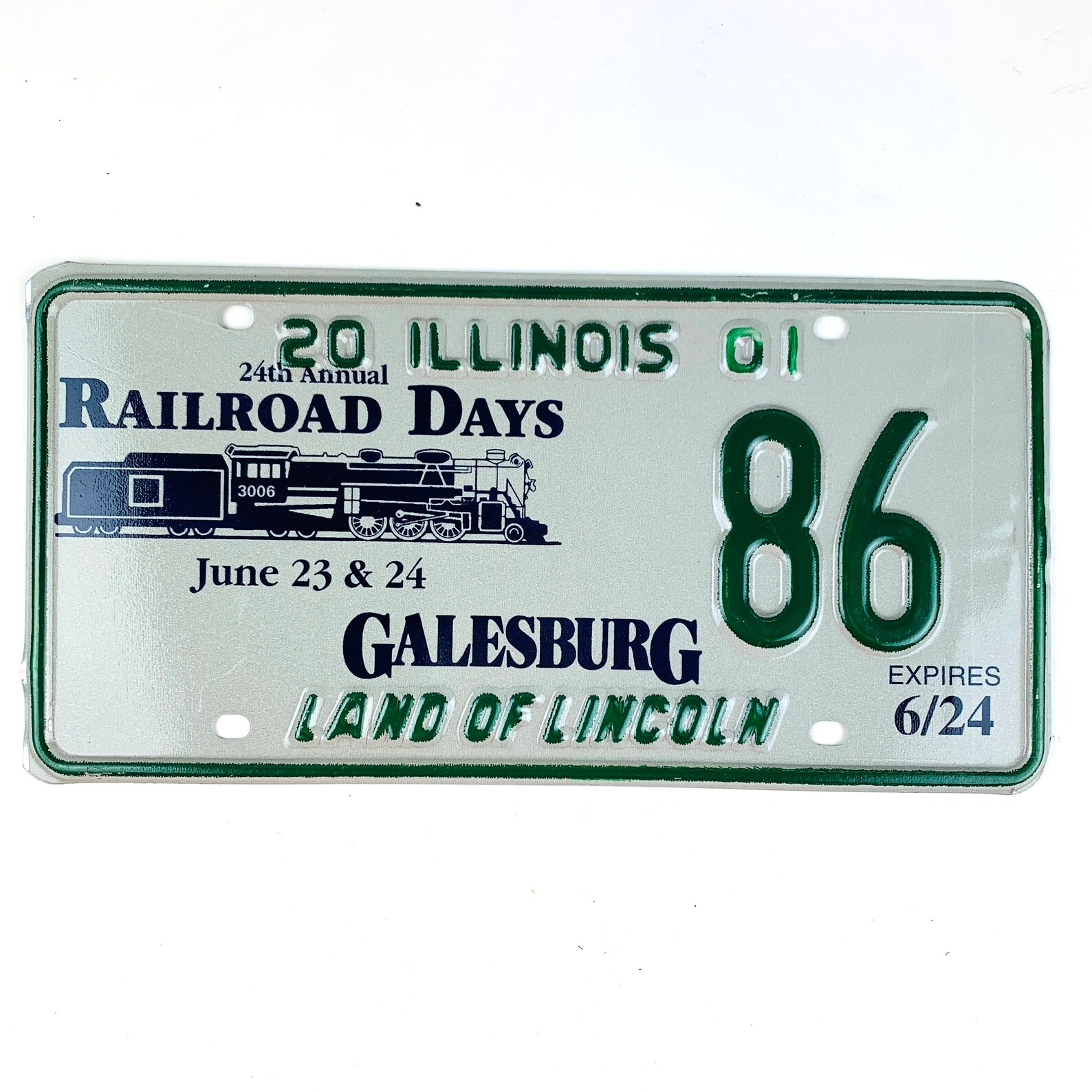 Train Decor on Vintage License Plates For Gift Display Craft Etsy