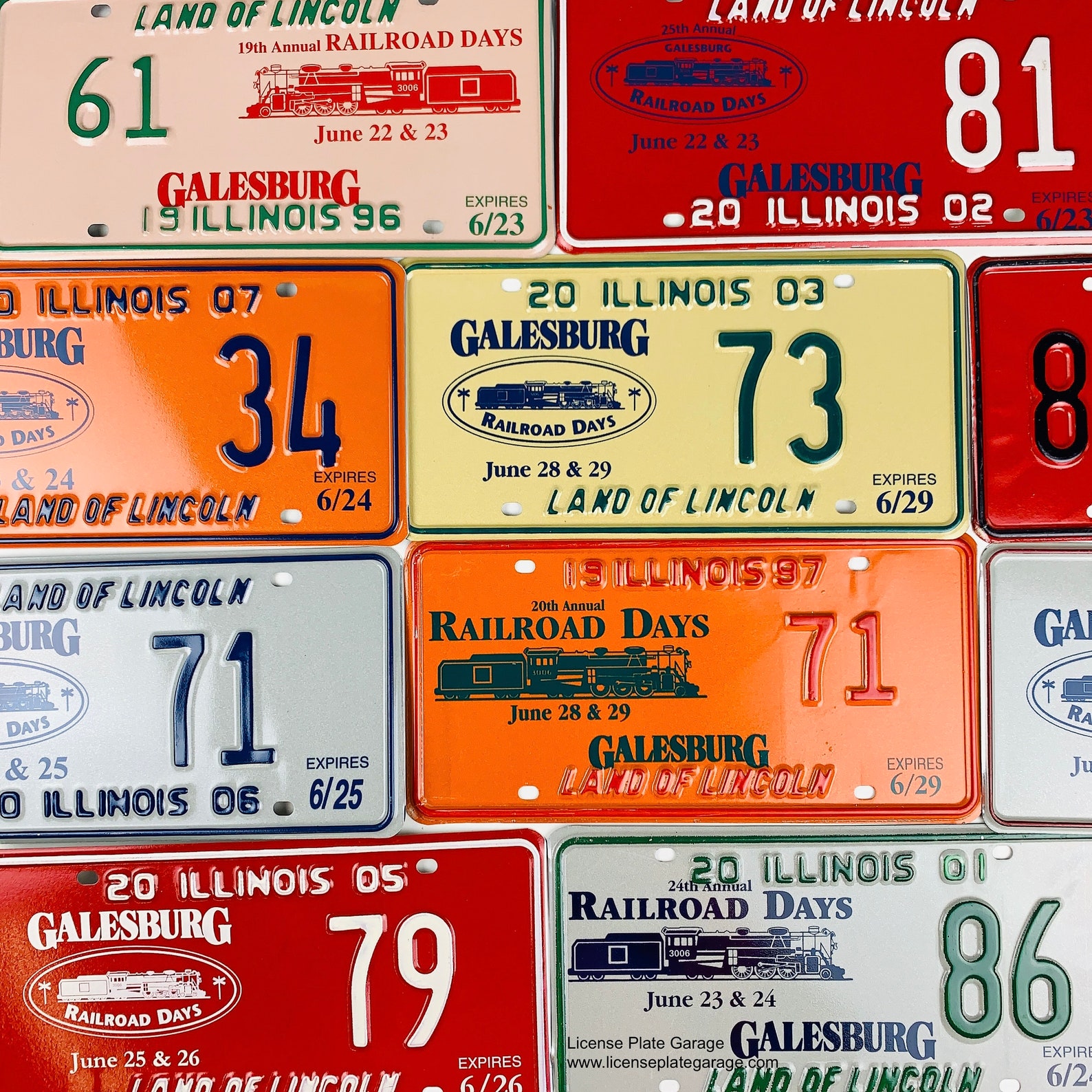 Train Picture License Plates for Fun Decoration or Collection Etsy
