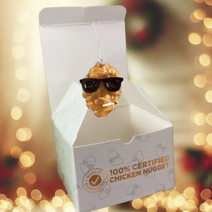 Thug Nug Ornament  ( Real Preserved Chicken Nugget)