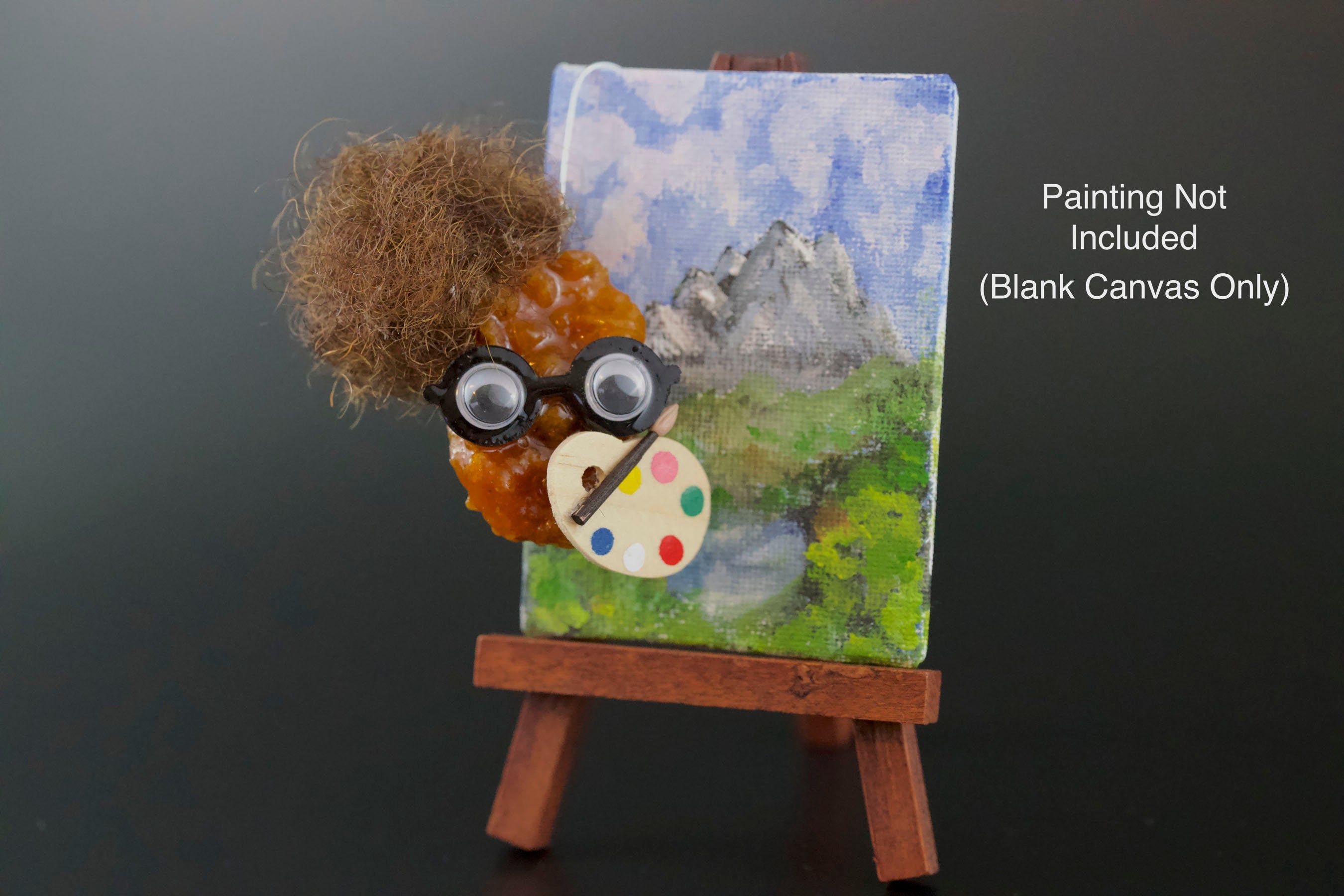 Bob Ross for ants  Small canvas art, Mini canvas art, Diy canvas art