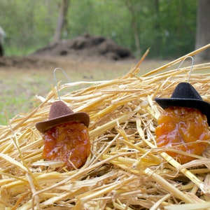 Nuggy Buddy Cowboy Hat Ornament (Real Preserved Chicken Nugget)