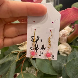 Shimmer Star Dangle Earrings