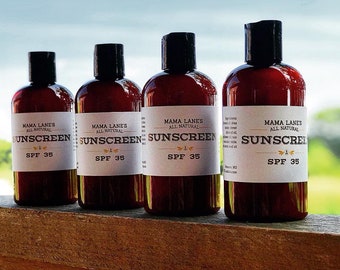 Natürlicher Sonnenschutz Lotion