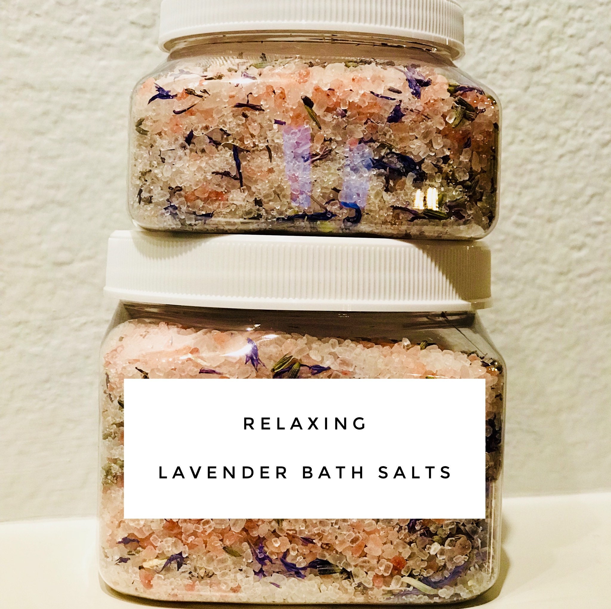 Lavender Flowers Bath Salts Etsy
