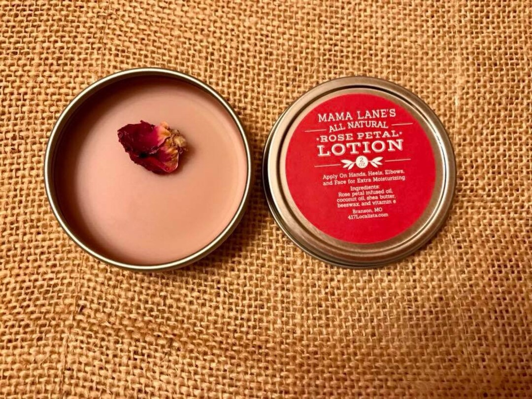 Rose Petal Lotion Etsy