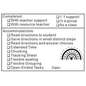 Personalized Teacher Checklist Stamp, Teacher writing checklist stamp, custom teacher stamp, checklist stamp for teacher, teacher gift