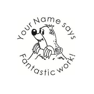 Personalized Teacher Stamp, custom teacher self Inking Stamp, marmot stamps,pre-inked stamp, Custom teacher Stamp, teacher gift， stamps