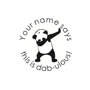 Personalized Teacher Stamps, custom teacher refill Inking Stamp,Panda stamps,self-inking stamp, Custom teacher Stamps, gift for teacher