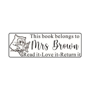 Personalized Teacher library stamps, this book belongs to, from the library, teacher library stamp, from the classroom of library stamps