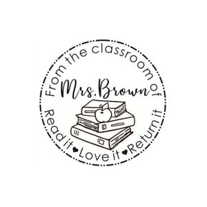 38 MM personalisierte Bibliothek Stempel, Lehrer Bibliothek Stempel, aus der Bibliothek von Stempel, Dieses Buch gehört zu Stempel, Aus dem Klassenzimmer Stempel