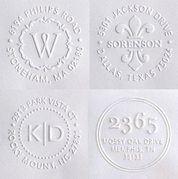 Personalized Embossing Stamp, Custom Embossing stamp, Custom logo
