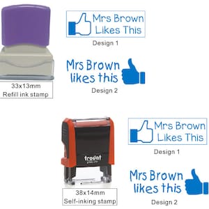 Facebook Like Stamp, personnalisé Aime Ce timbre, professeur personnalisé aime ce timbre, cadeaux enseignant, timbre d’encre de recharge, timbre auto-encre