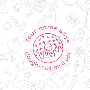 Personalisierte Lehrer Briefmarken UNTIDY Runde Selbstf/ärber 20 mm Stempel Individuelle Shiny Briefmarken