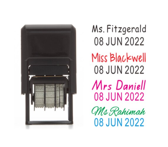 Datumstempels Met Eigen Tekst Kopen - Gepersonaliseerde stempel bestellen bij Trodatshop.be thumbnail