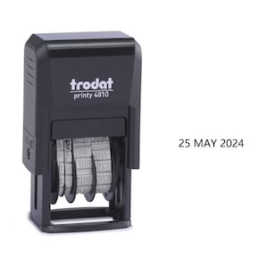 Trodat date stamp, trodat adjustable date stamp, changed date stamp, trodat 4810 date stamp