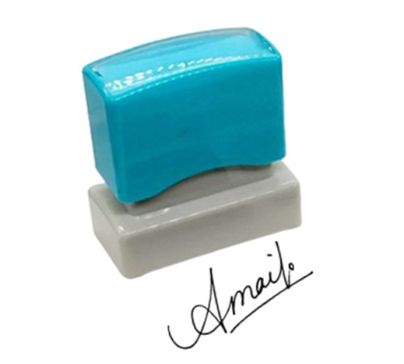 Aangepaste Naam Handtekening Stempel - Handtekeningstempels: Tijdbesparend en professioneel - Colopshop.be thumbnail