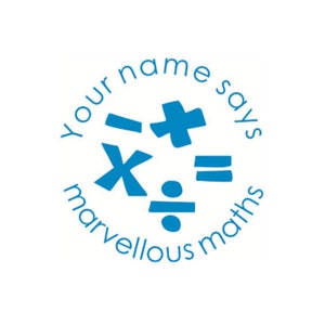 Personalisierte Lehrer Stempel, benutzerdefinierte Lehrer selbst Farbstempel, wunderbare Mathe Stempel, Lehrer vorgefärbte Stempel, Geschenke für Lehrer