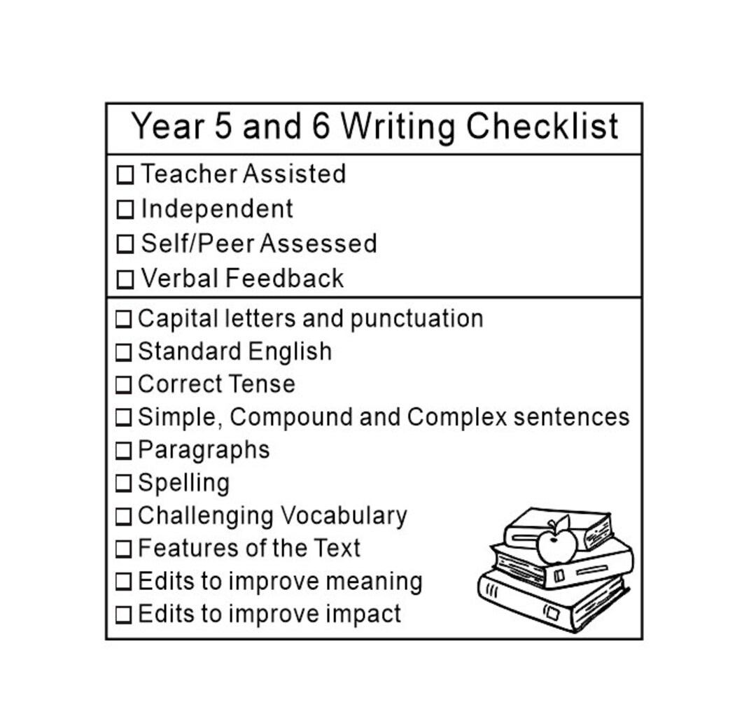 personalized-teacher-checklist-stamp-year-5-and-6-writing-checklist