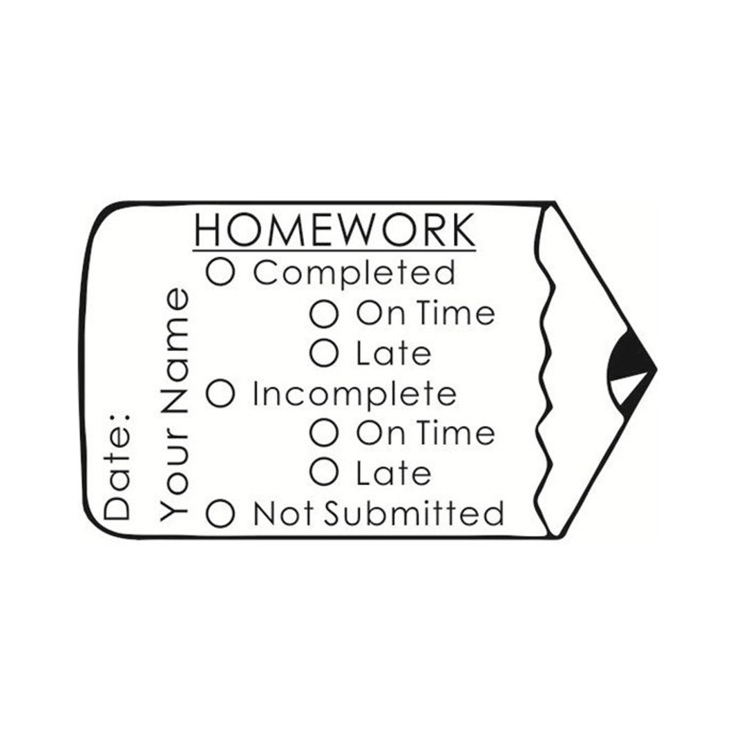teacher homework stamp