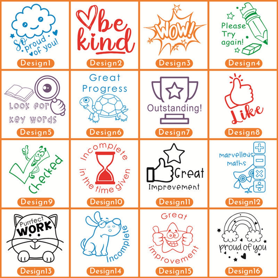 Personalized Teacher Stamps, Custom Teacher Preinked Stamp, so Proud