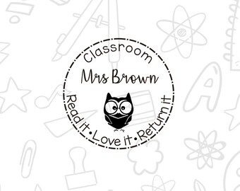38MM Personalized Library Stamps, teacher library stamp, read it stamp, book stamp, This book belongs to, custom teacher library stamp