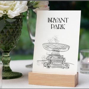 New York Table Numbers - 19 Printable Designs