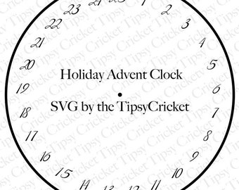 Digital Download 25 Day Advent Clock