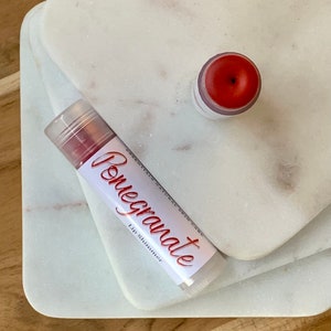 Pomegranate Tinted Lip Shimmer - Moisturize - Natural Lip Balm - Tinted Lip Balm - Lipstick Alternative - Lip Tint