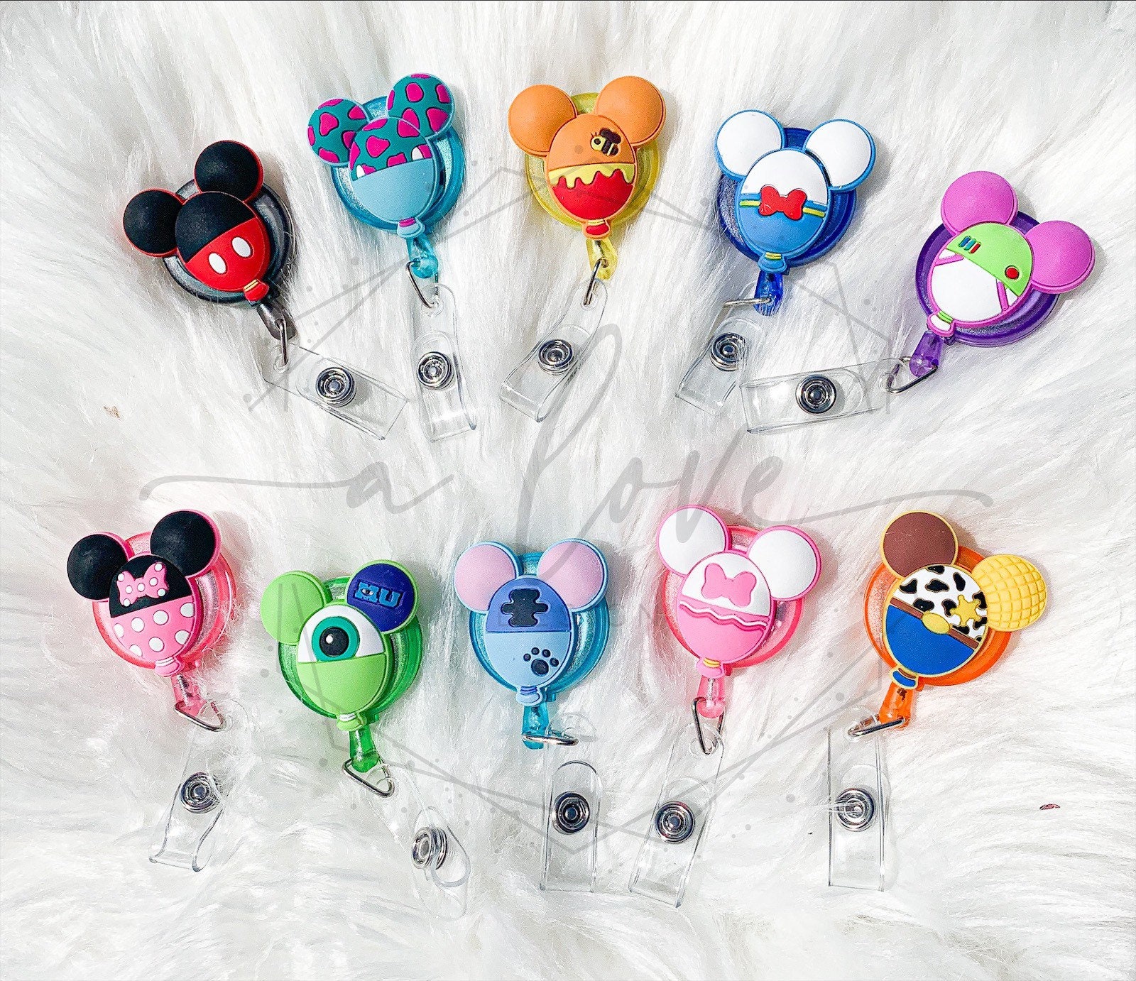 Disney badge reel, character badge ree , badge reel, id holder, nurse…