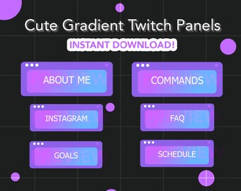 Cute Pastel Apple Window Style Twitch Panel