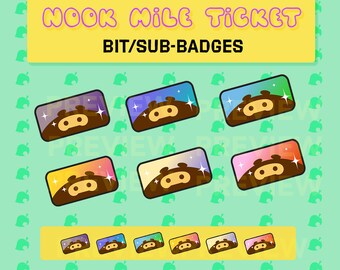 Animal Crossing New Horizons, Nook Miles Ticket Twitch Sub Badge