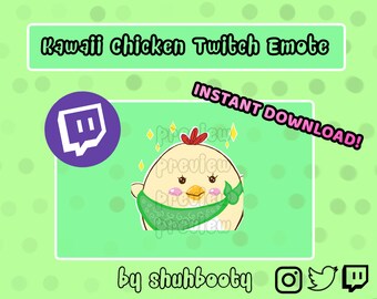 Kawaii Chicken Twitch Emote