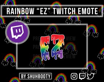 Rainbow EZ Twitch Emote