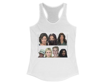 Real Housewives Mugshot Racerback Tank Top, Bravo Gift, Christmas Holiday Gifting