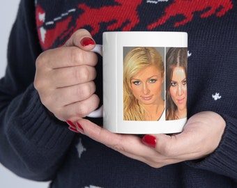 Kubek na kawę z wizerunkiem gwiazdy, Khloe Kardashian, Paris Hilton (11 uncji)