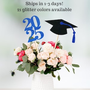 2025 Graduation Decoration, 2025 Graduation Centerpiece, Class of 2025 picks, Graduation party decoration