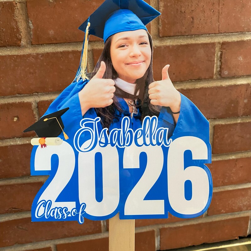 Grad Face Sign Graduation Face Sign - Etsy