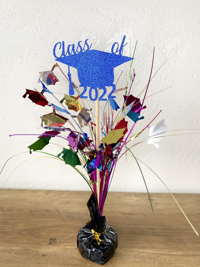 Graduation Centerpiece Pick Graduation Party Decoration Etsy