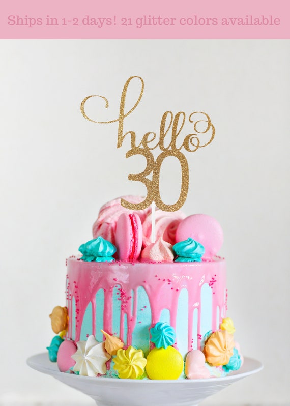 Dirty Thirty Cake Topper - Purple Happy 30th Birthday Decoration For Women, Cake Picks & Party Supplies - View #9