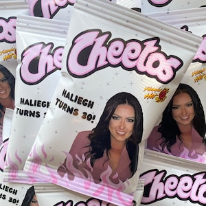Custom Chip Bags, Birthday Chip favors, Personalized Chip Bag, Bachelorette Party,  Flamin&#39; Hot Bachelorette, CHOOSE YOUR COLOR