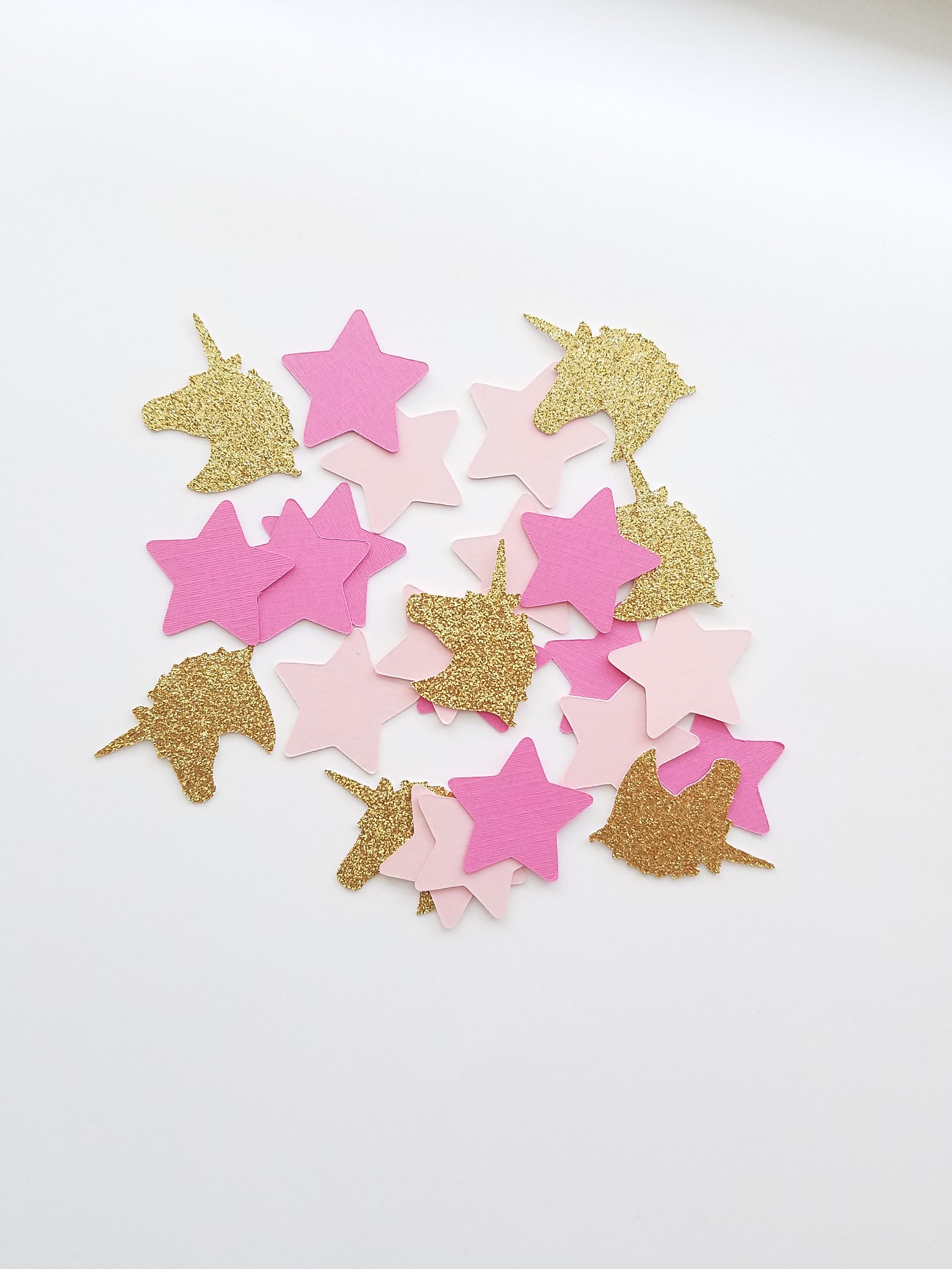Unicorn Confetti Gold and Pink Confetti Unicorn Birthday Confetti 1st Birthday Confetti Unicorn Decoration 100ct
