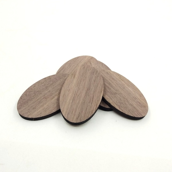 10 ovales en bois, pendentif en bois ovales en bois non finis, ébauches ovales en bois, disque d'artisanat en bois, cercles d'ébauches en bois, découpes ovales pour travaux manuels